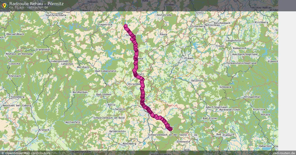 Radtour Rehau – Pörmitz