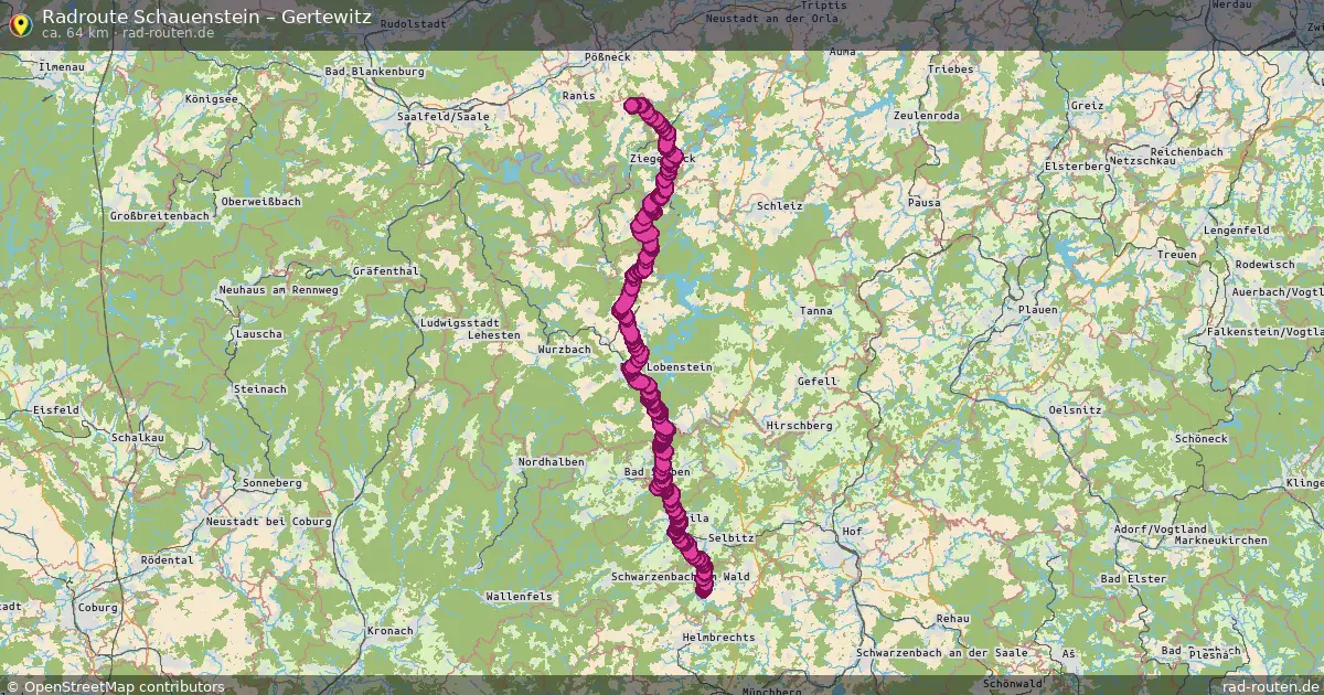 Radtour Schauenstein – Gertewitz