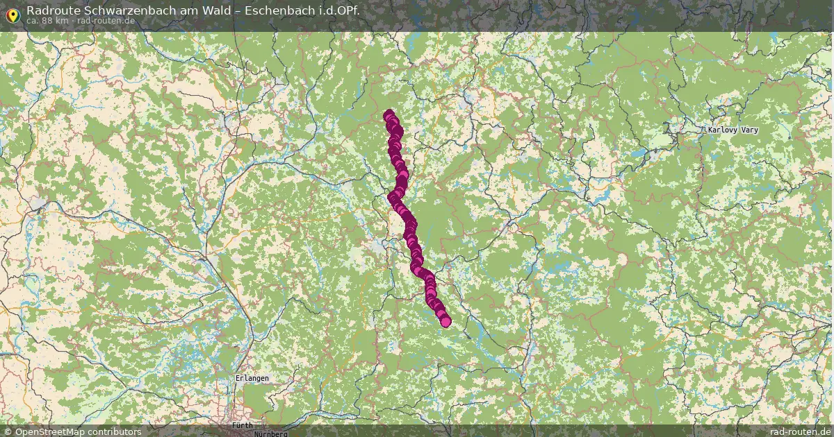 Radtour Schwarzenbach Am Wald – Eschenbach I.d.opf.