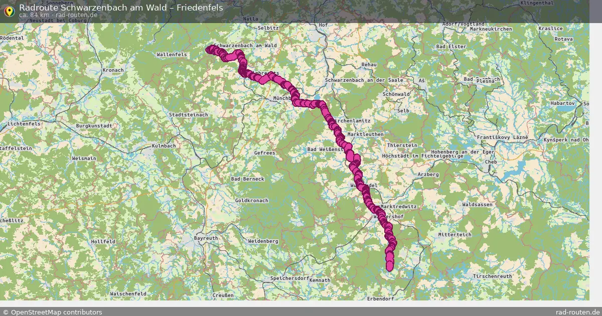 Radtour Schwarzenbach Am Wald – Friedenfels