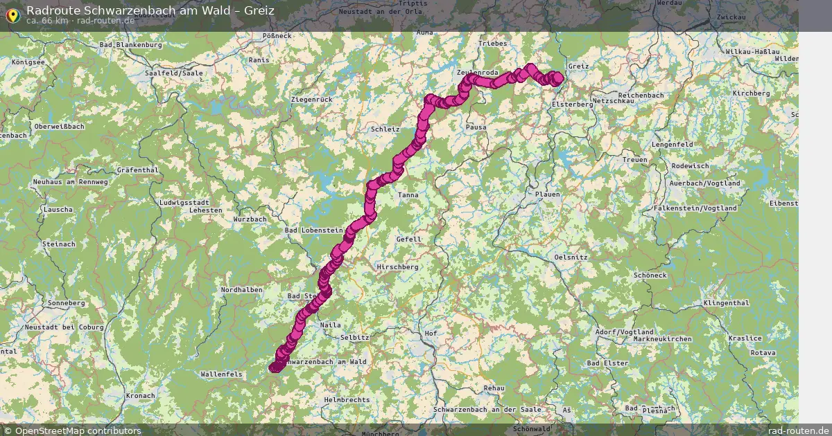 Radtour Schwarzenbach Am Wald – Greiz