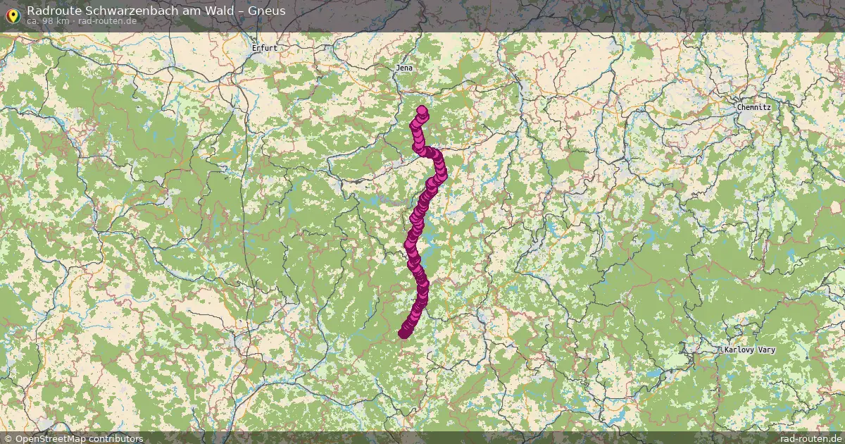 Radtour Schwarzenbach Am Wald – Gneus