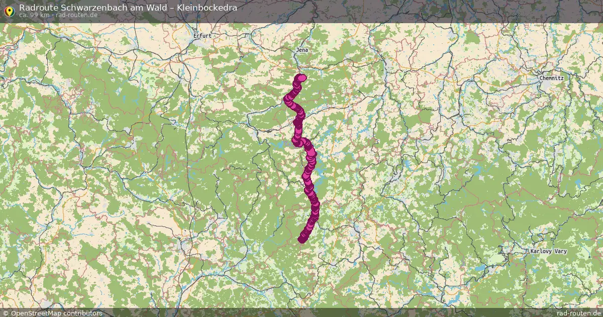 Radtour Schwarzenbach Am Wald – Kleinbockedra