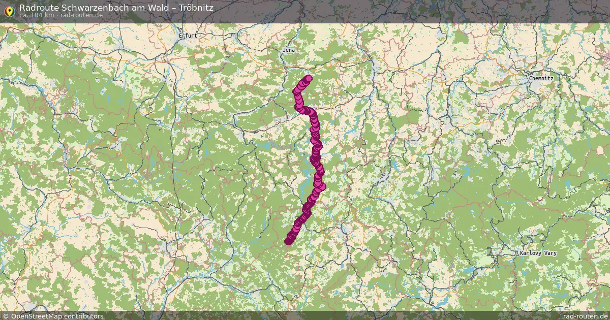 Radtour Schwarzenbach Am Wald – Tröbnitz