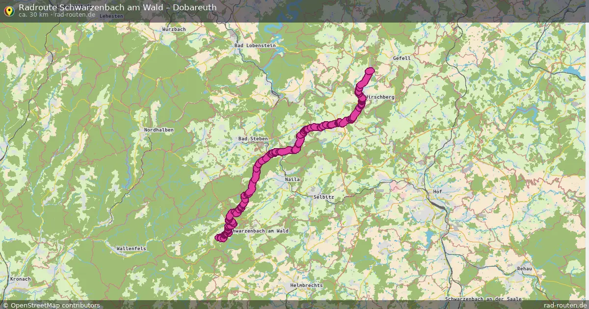 Radtour Schwarzenbach Am Wald – Dobareuth