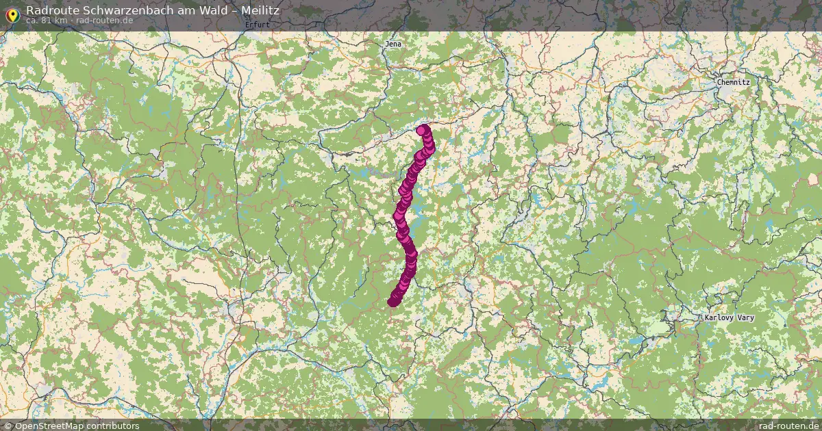 Radtour Schwarzenbach Am Wald – Meilitz