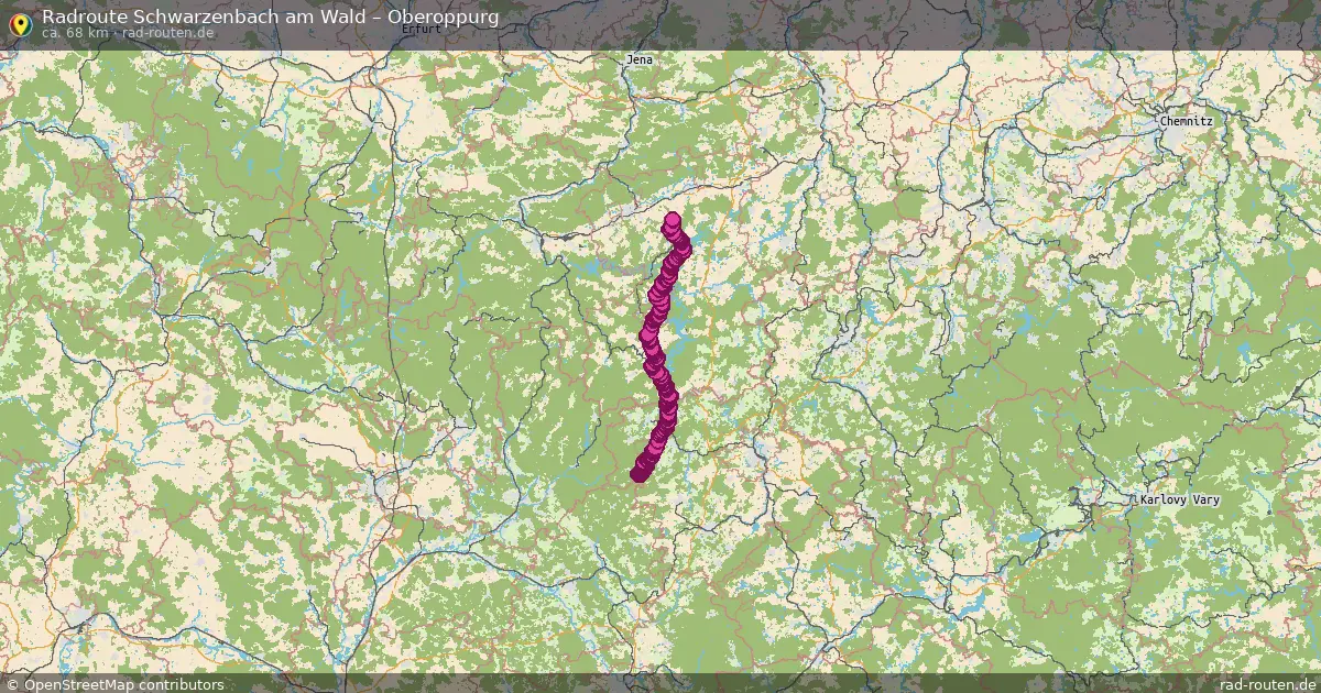 Radtour Schwarzenbach Am Wald – Oberoppurg
