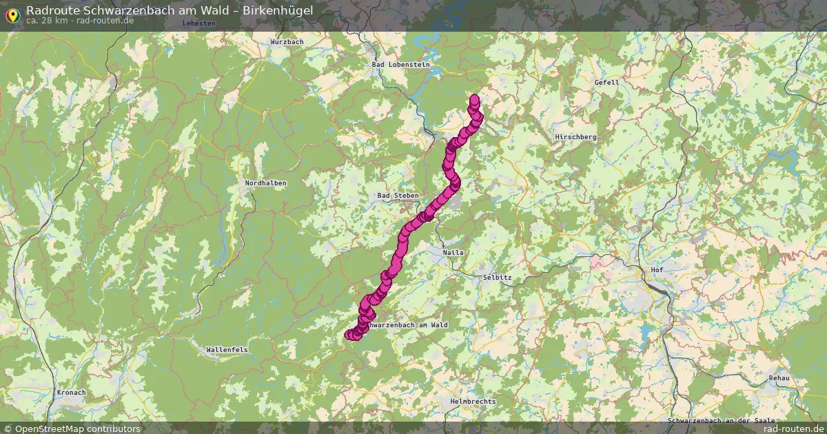 Radtour Schwarzenbach Am Wald – Birkenhügel
