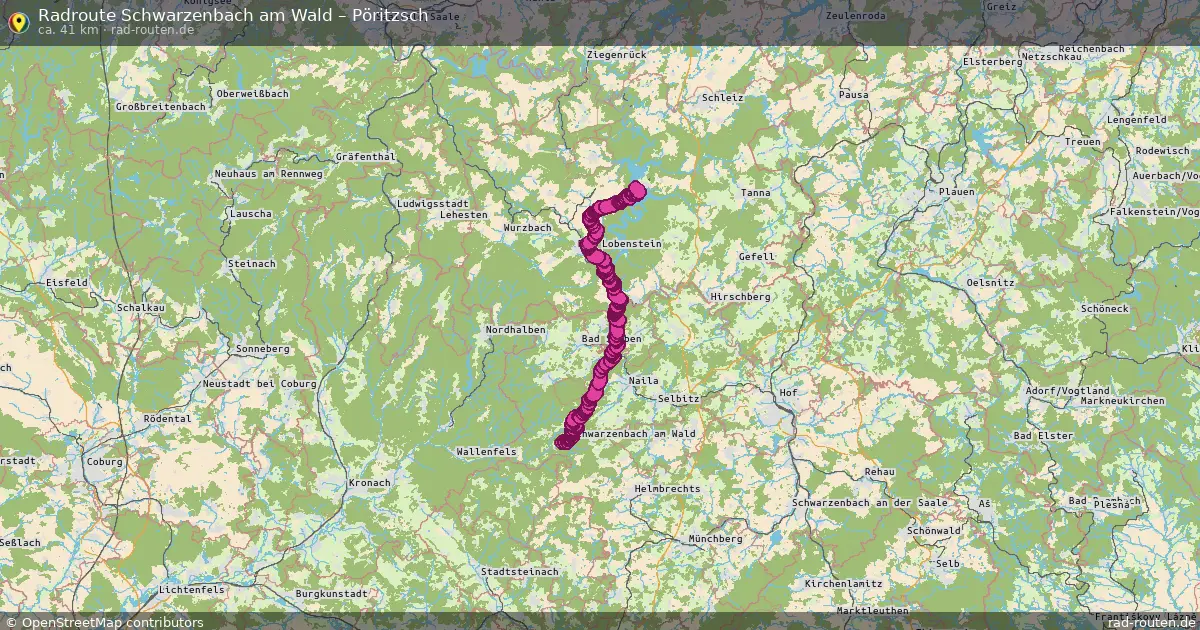 Radtour Schwarzenbach Am Wald – Pöritzsch