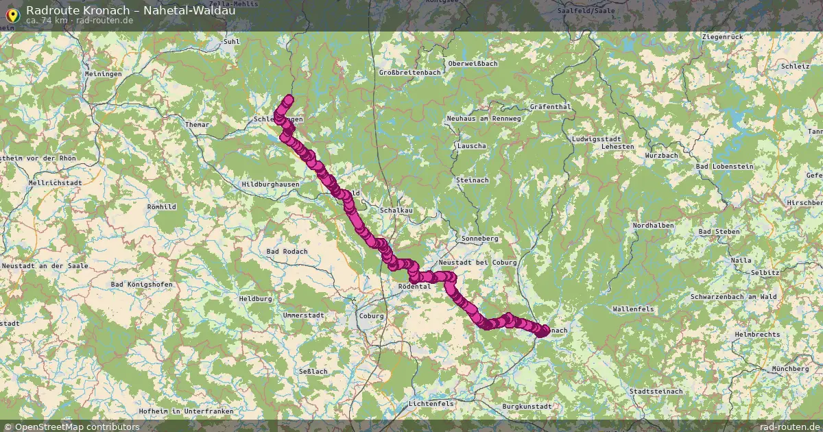 Radtour Kronach – Nahetal-Waldau