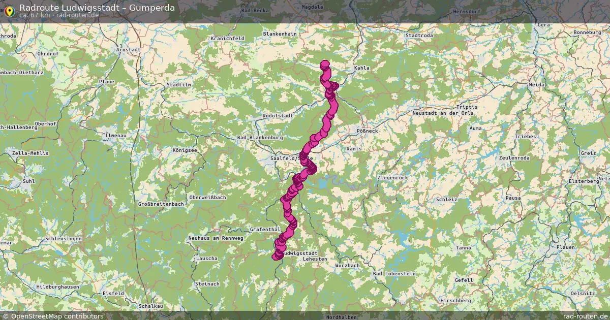 Radtour Ludwigsstadt – Gumperda