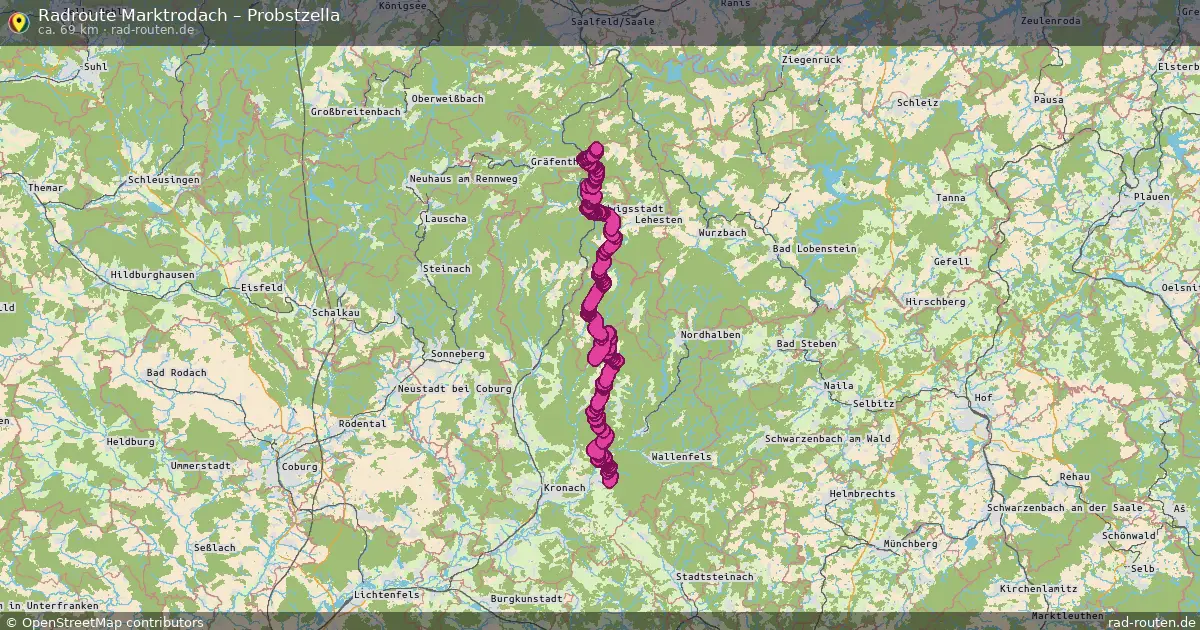 Radtour Marktrodach – Probstzella