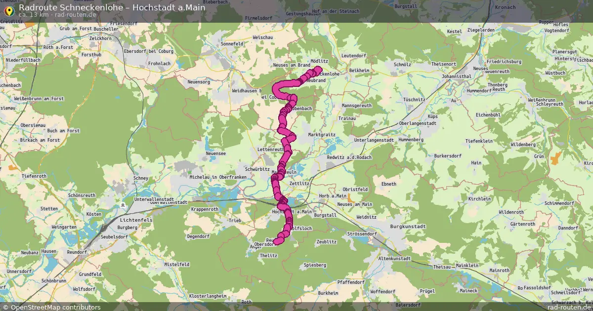 Radtour Schneckenlohe – Hochstadt A.main