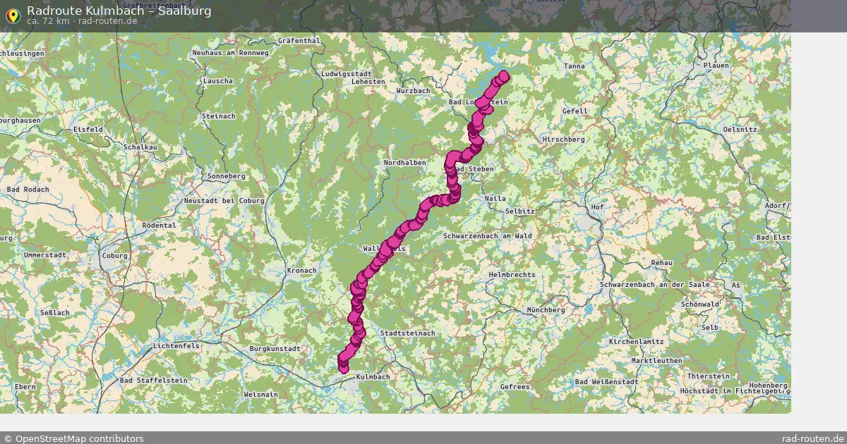 Radtour Kulmbach – Saalburg