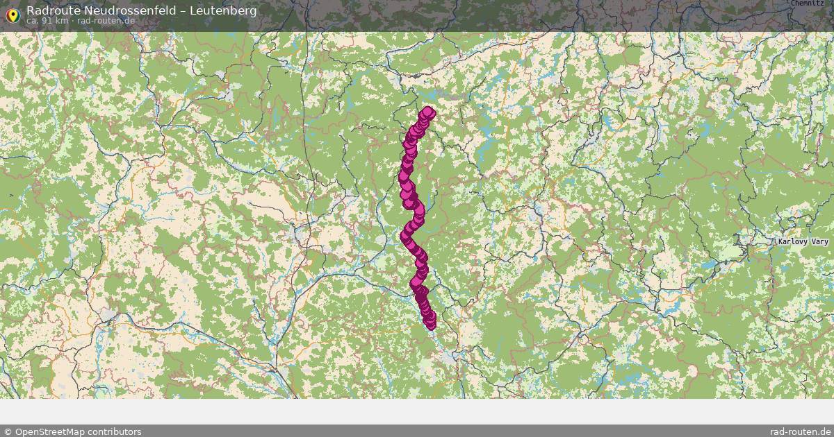 Fahrradroute Neudrossenfeld – Leutenberg