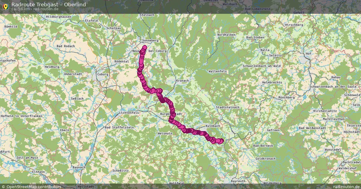 Radtour Trebgast – Oberlind