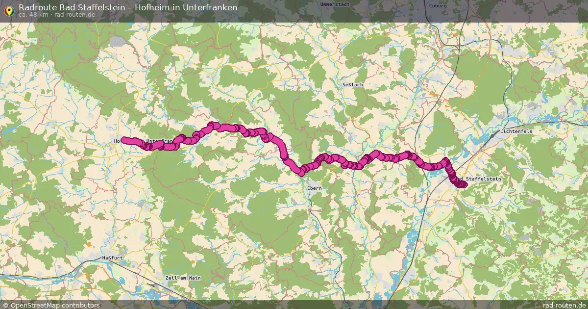 Radtour Bad Staffelstein – Hofheim In Unterfranken