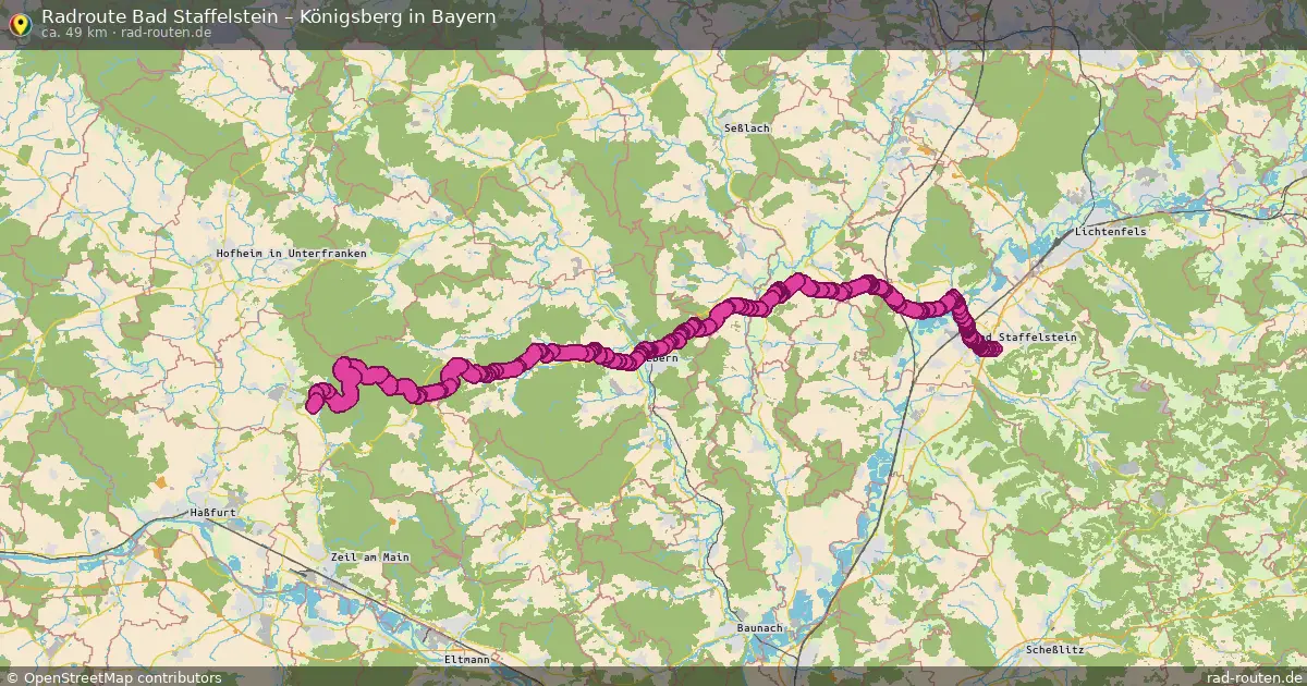 Radtour Bad Staffelstein – Königsberg In Bayern