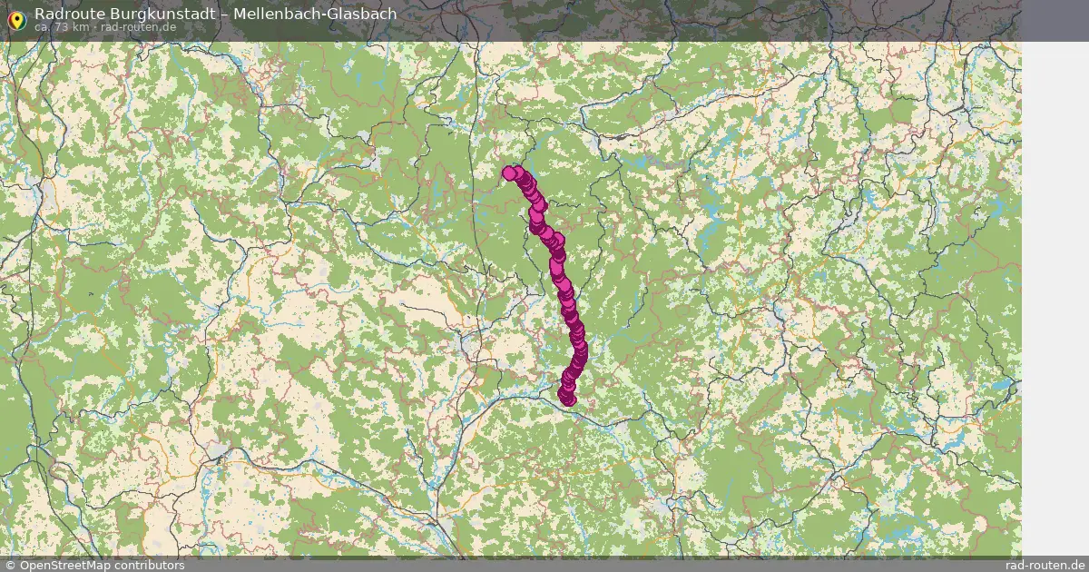Radtour Burgkunstadt – Mellenbach-Glasbach