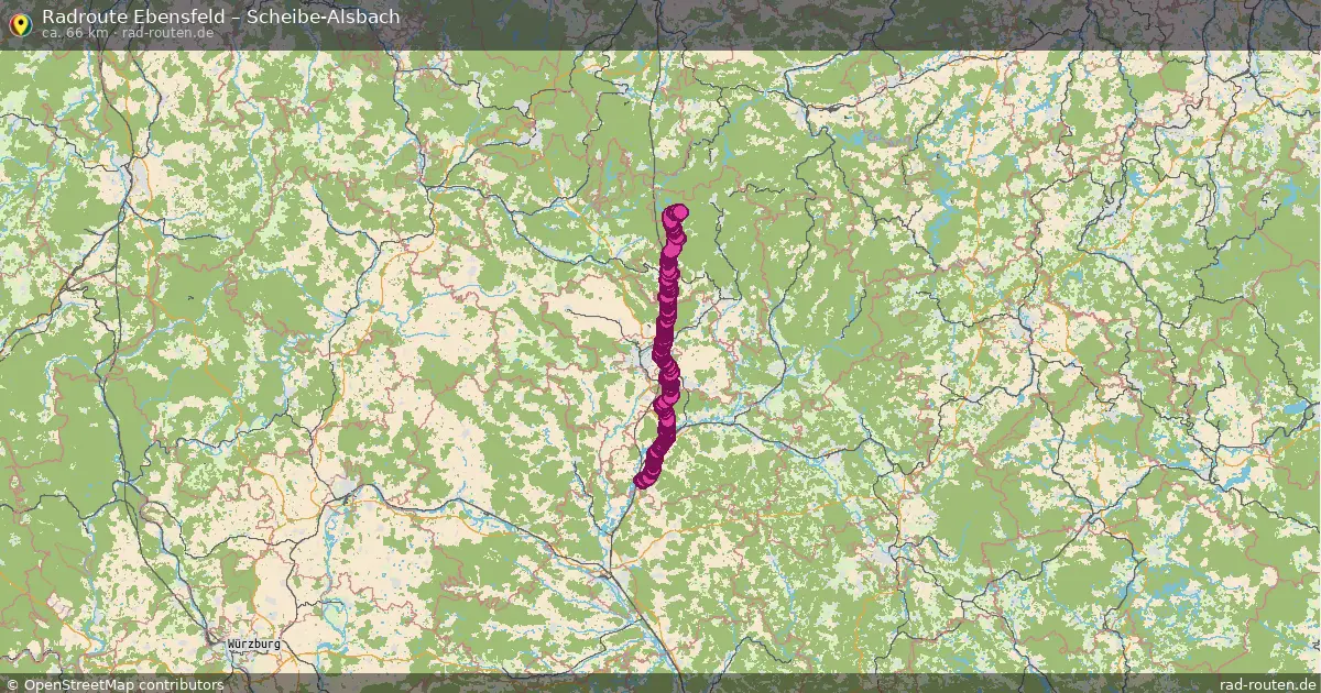 Radtour Ebensfeld – Scheibe-Alsbach
