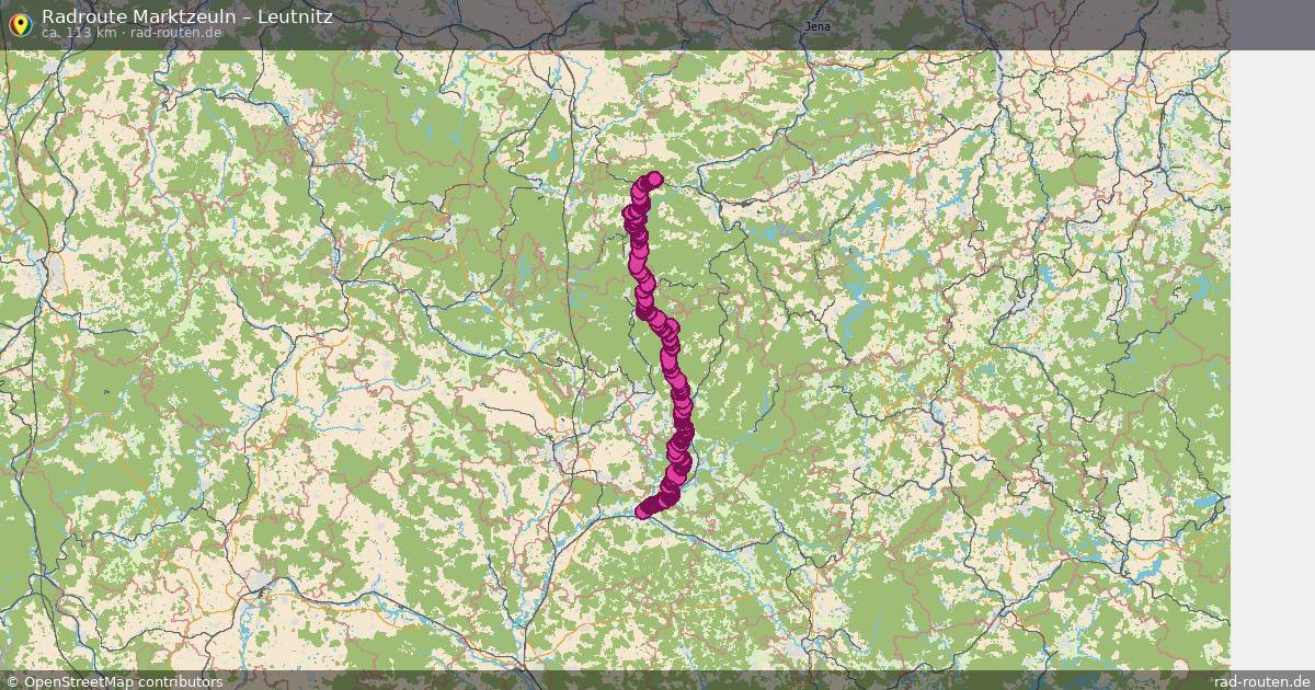 Fahrradroute Marktzeuln – Leutnitz