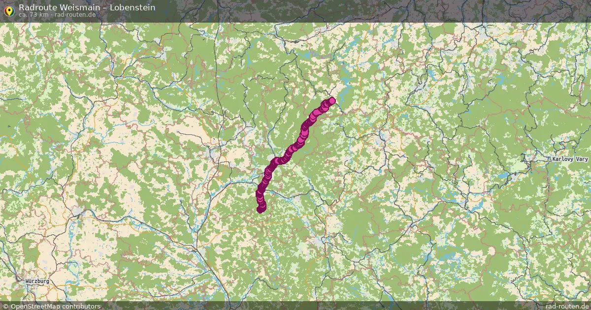 Fahrradroute Weismain – Lobenstein