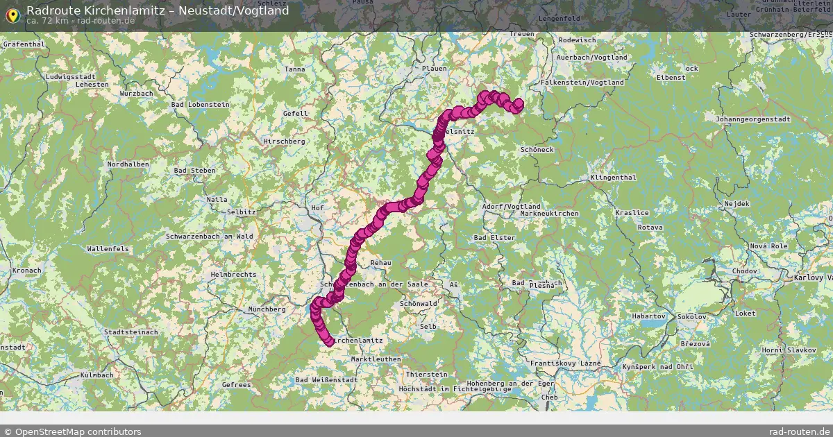 Radtour Kirchenlamitz – Neustadt Vogtland