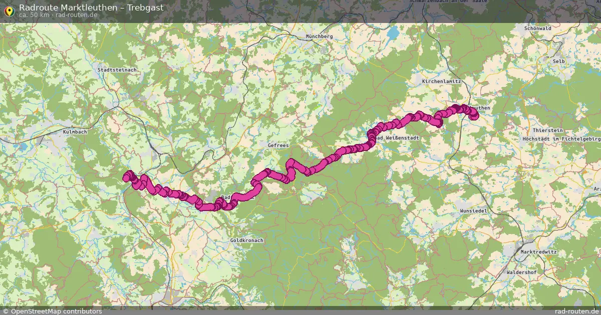 Radtour Marktleuthen – Trebgast