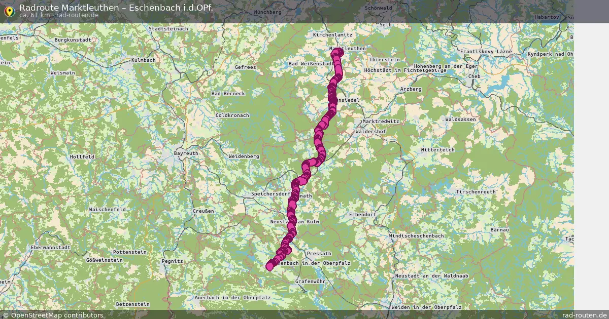 Radtour Marktleuthen – Eschenbach I.d.opf.