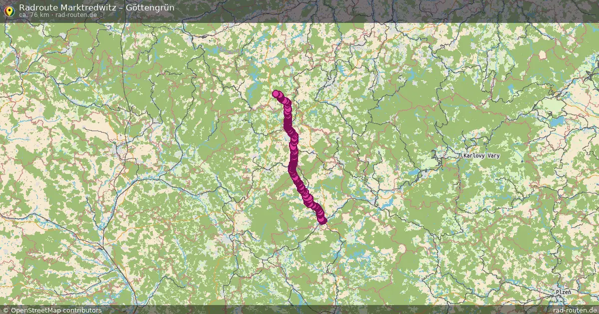 Fahrradroute Marktredwitz – Göttengrün