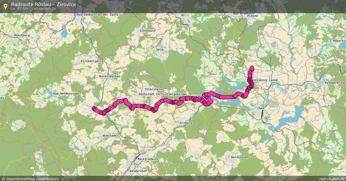 Radtour Röslau – Žírovice