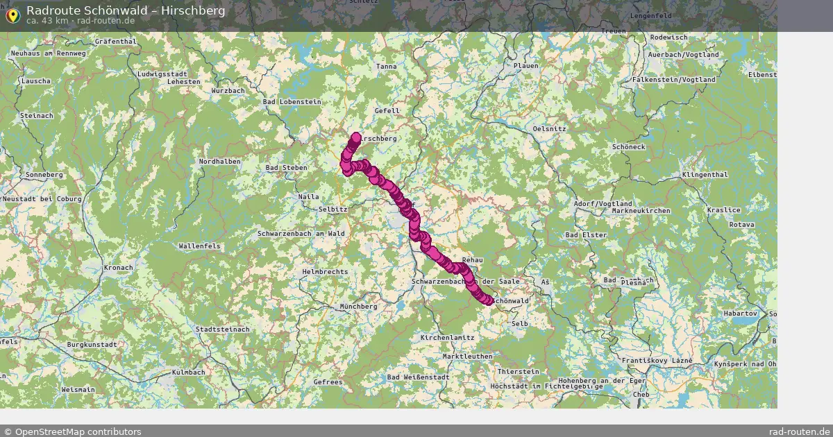 Radtour Schönwald – Hirschberg