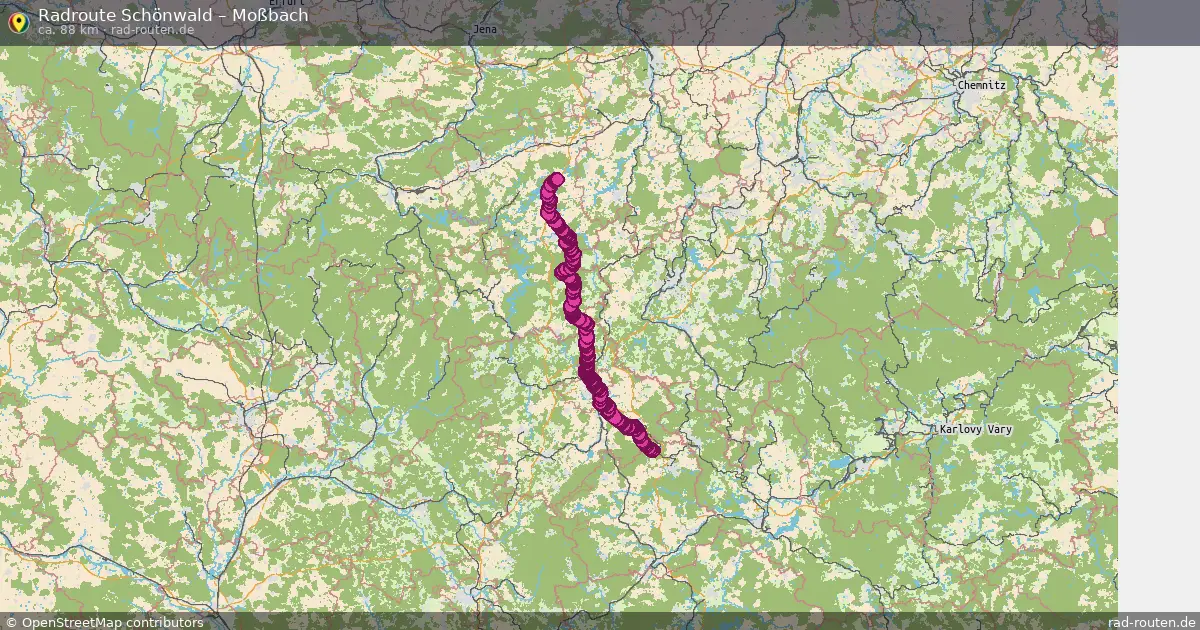Radtour Schönwald – Moßbach