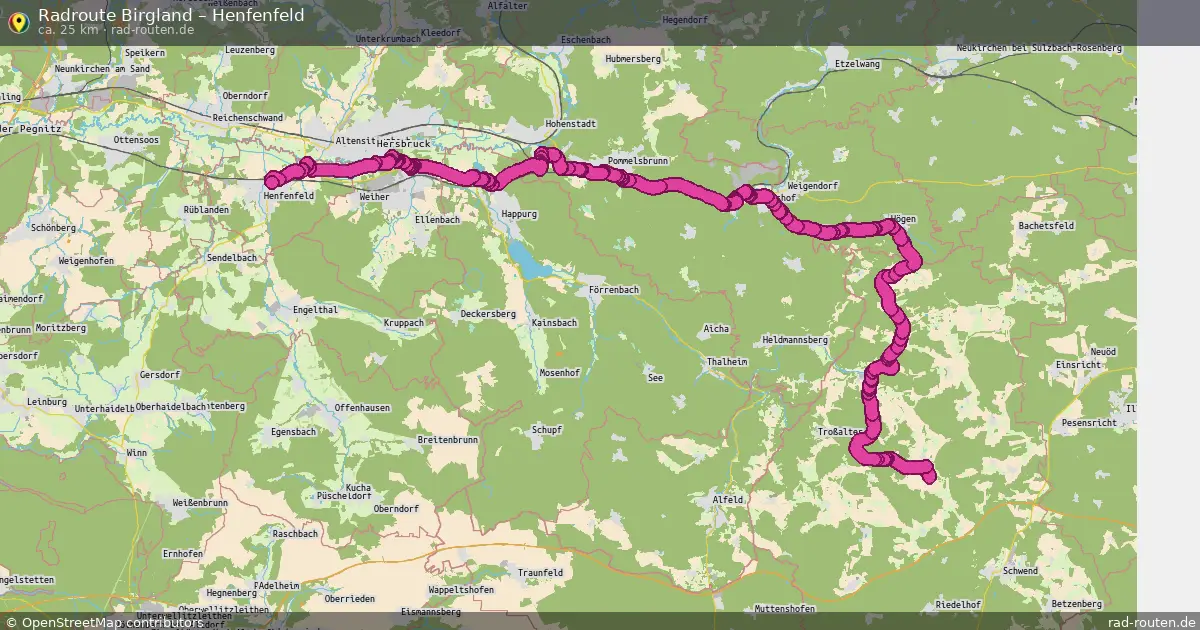 Radtour Birgland – Henfenfeld