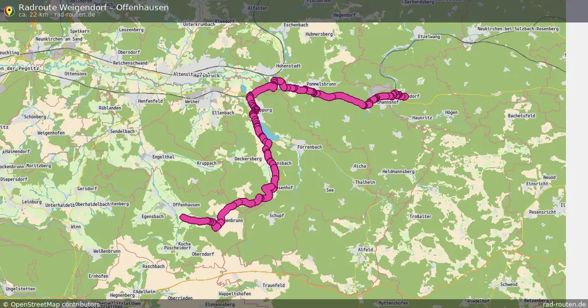 Radtour Weigendorf – Offenhausen