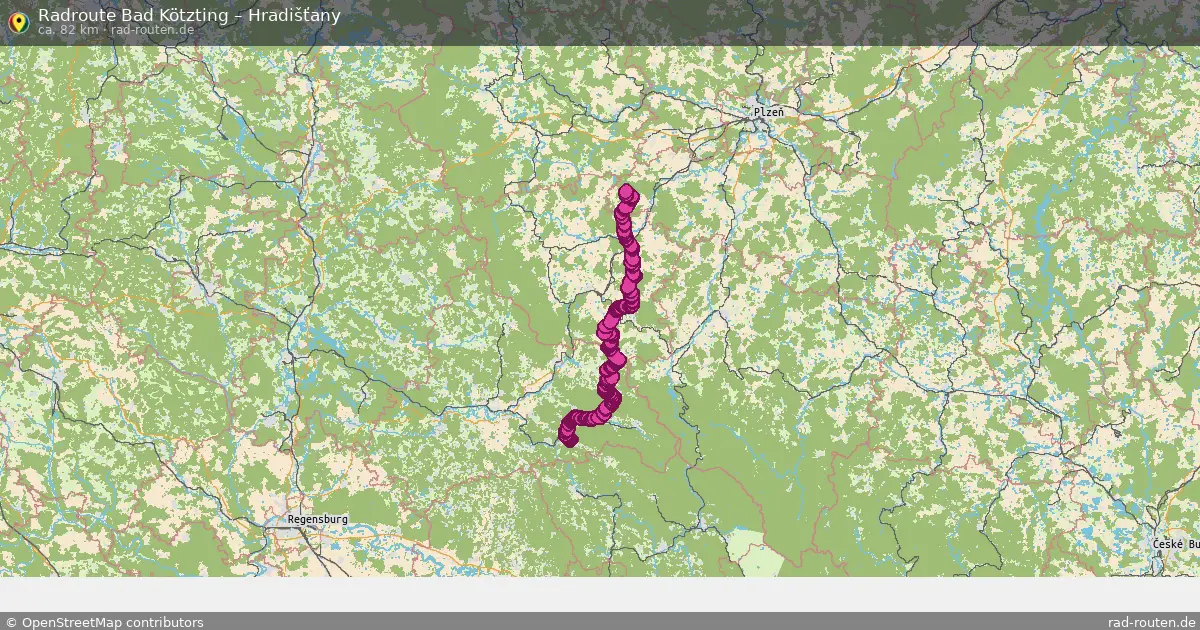 Radtour Bad Kötzting – Hradišťany