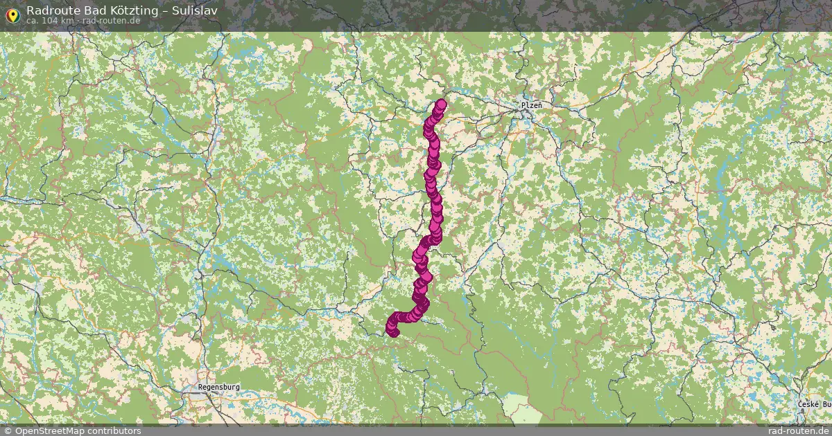 Radtour Bad Kötzting – Sulislav