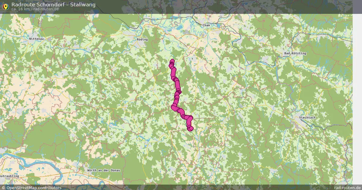Fahrradroute Schorndorf – Stallwang (16 km) – Rad-Routen.de