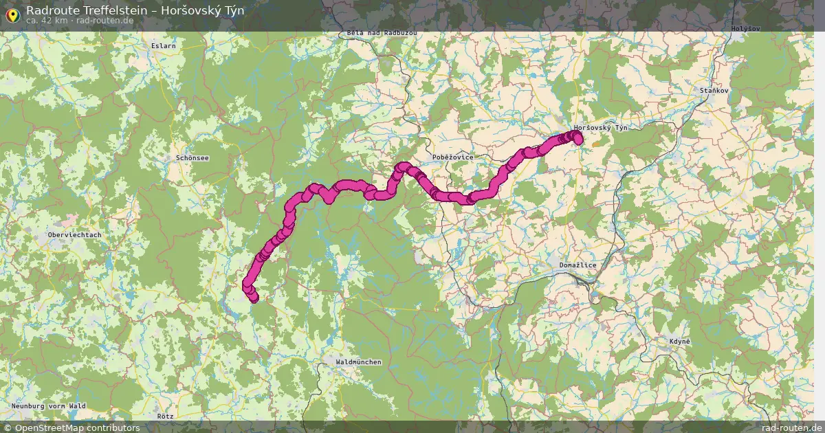Radtour Treffelstein – Horšovský Týn