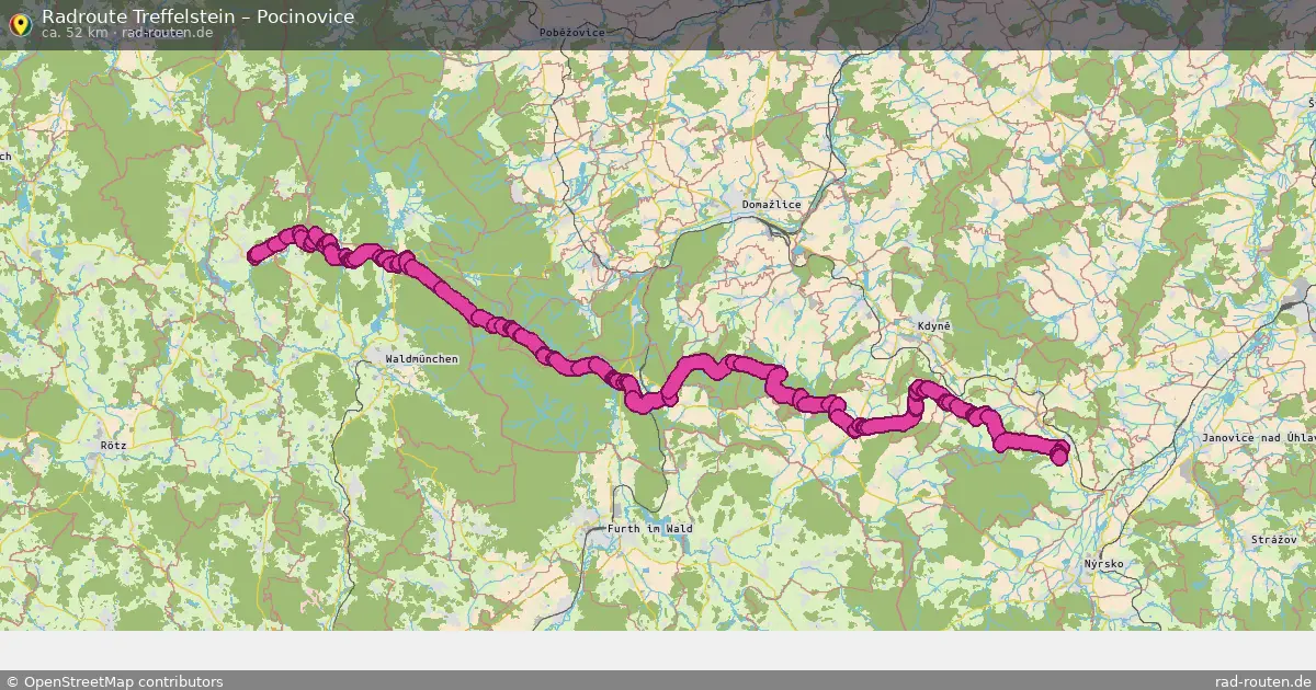 Radtour Treffelstein – Pocinovice