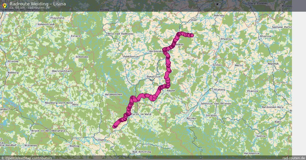Radtour Weiding – Líšina