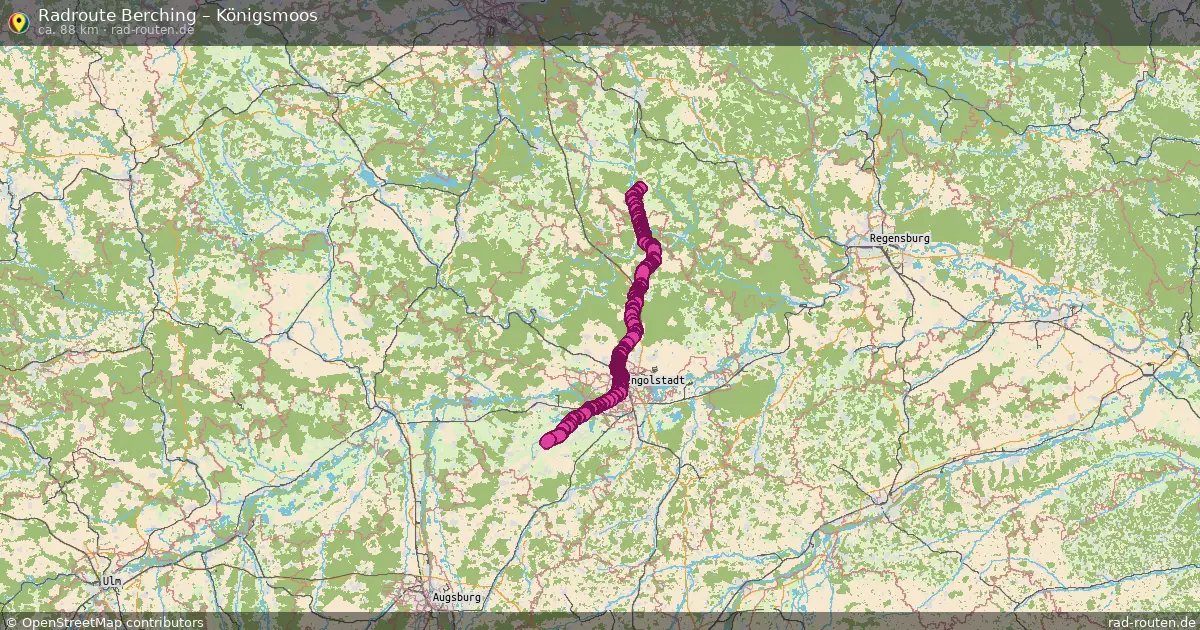 Fahrradroute Berching – Königsmoos