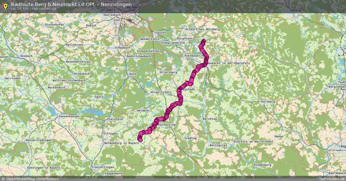 Radtour Berg B.neumarkt I.d.opf. – Nennslingen