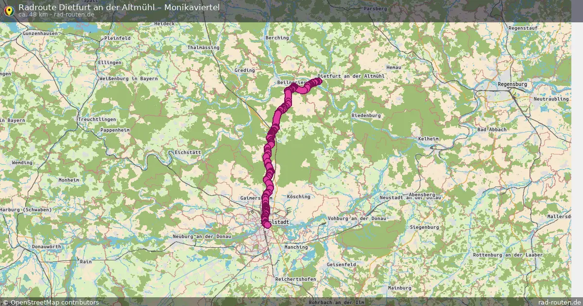 Radtour Dietfurt An Der Altmühl – Monikaviertel