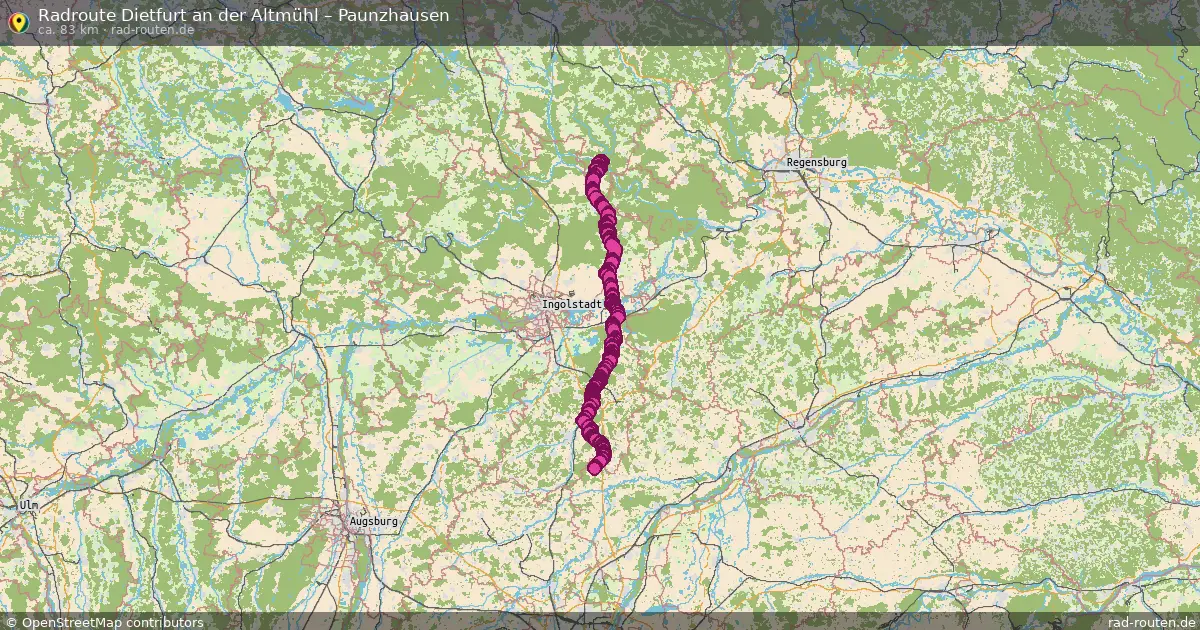 Radtour Dietfurt An Der Altmühl – Paunzhausen