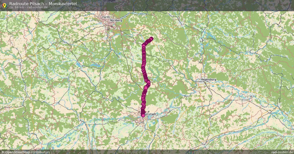 Radtour Pilsach – Monikaviertel