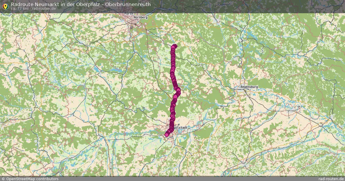 Fahrradroute Neumarkt In Der Oberpfalz – Oberbrunnenreuth