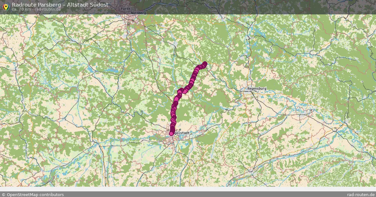 Radtour Parsberg – Altstadt Südost