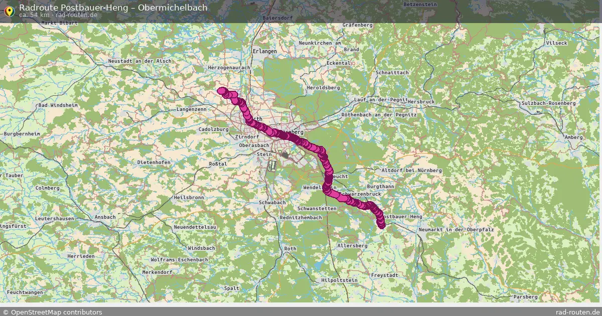 Radtour Postbauer-Heng – Obermichelbach