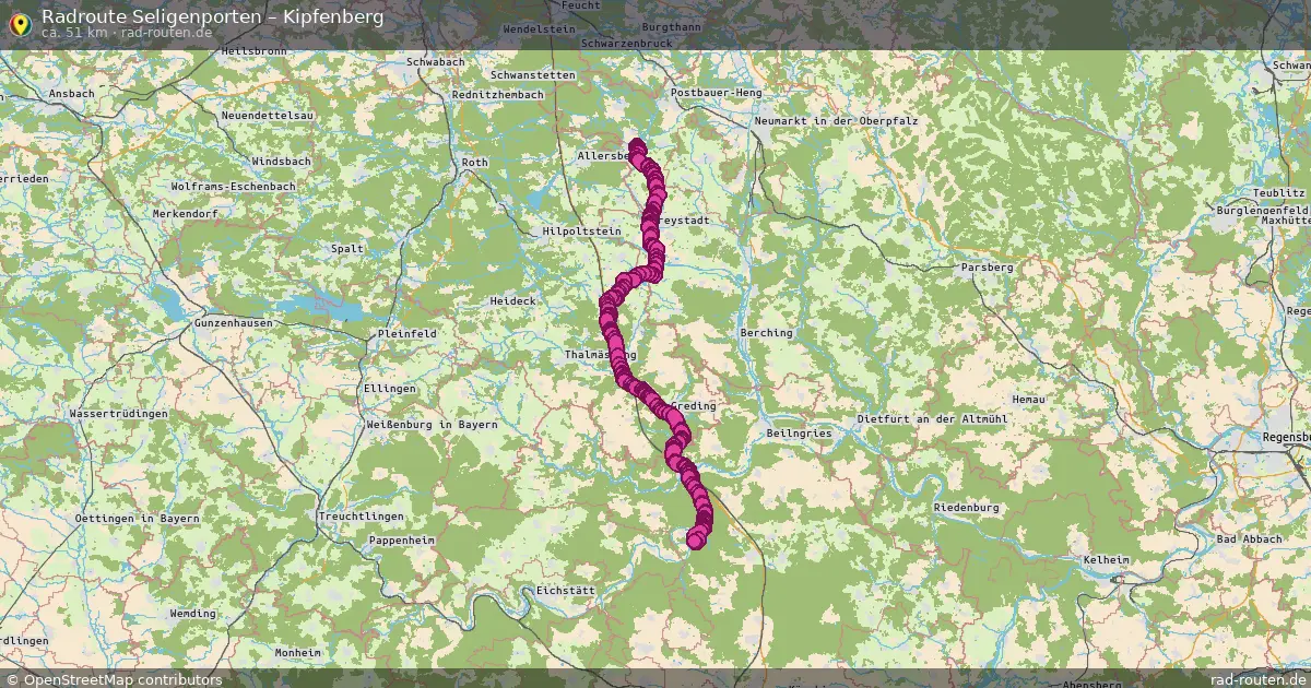 Radtour Seligenporten – Kipfenberg